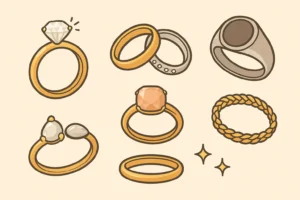 Les différents types de bagues