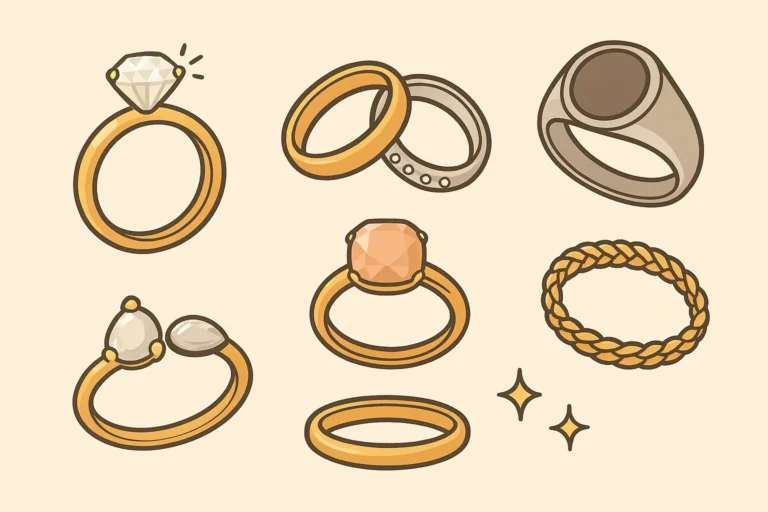 Les différents types de bagues