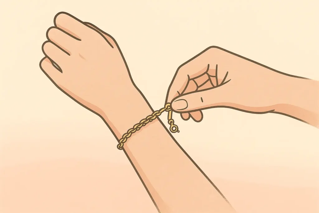 Comment mettre un bracelet seule