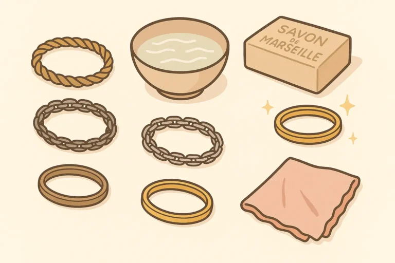 Les meilleures méthodes pour nettoyer son bracelet