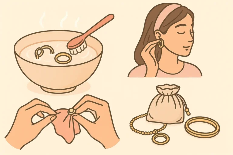 Nettoyage bijoux plaqué or